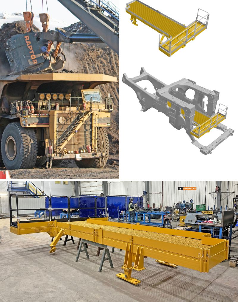 <p>797 Off-Highway Truck Engine Bay Platforms</p>